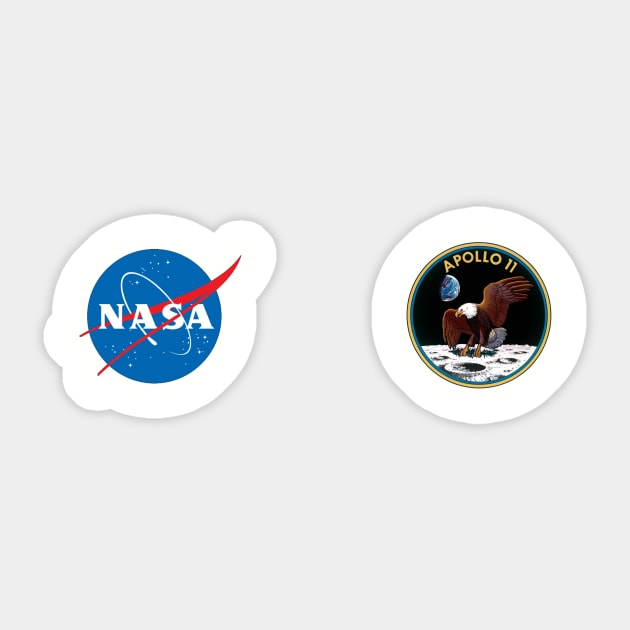 NASA Apollo 11 mission 50th anniversary (1969 - 2019) Sticker by Science_is_Fun